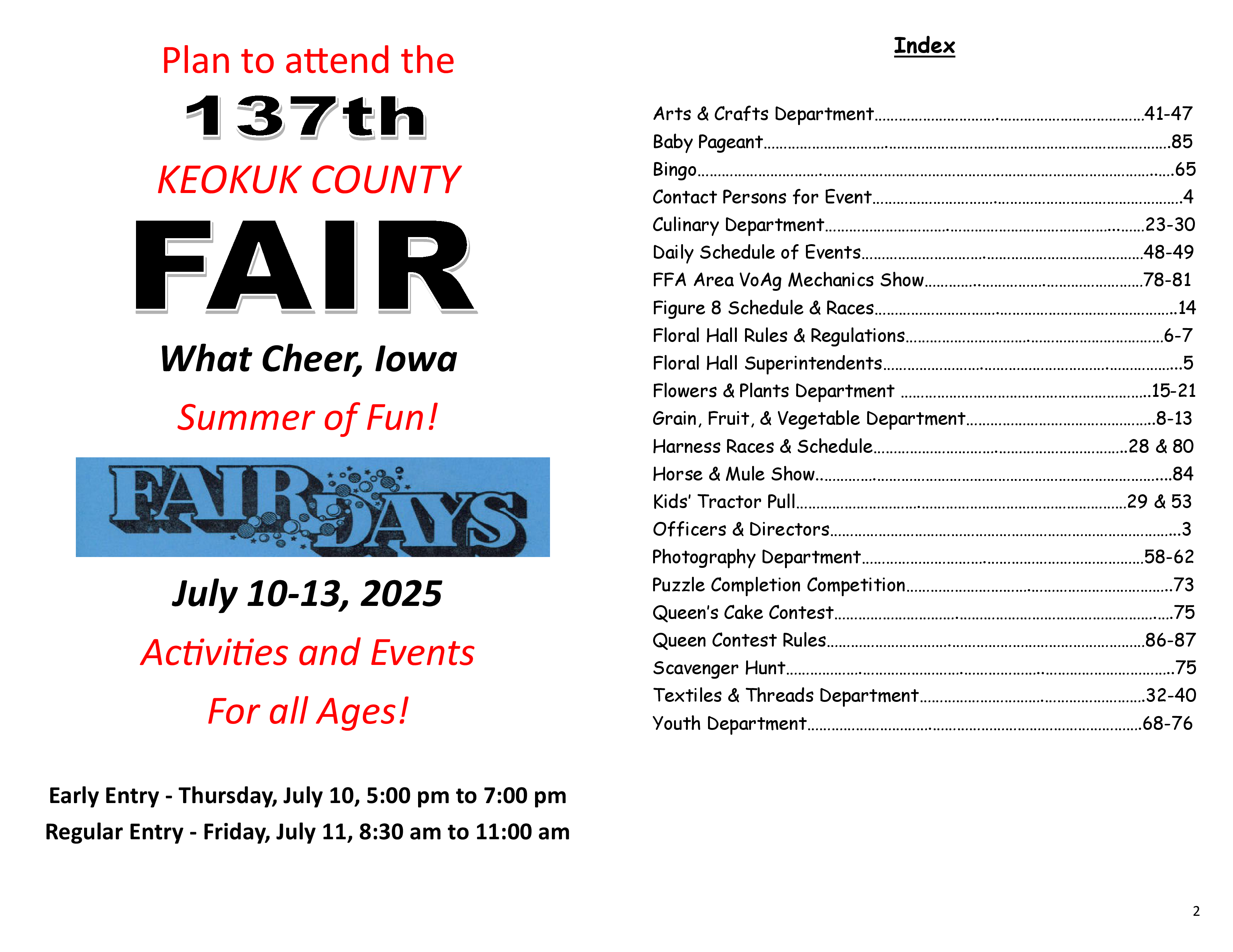 Keokuk Fairbook